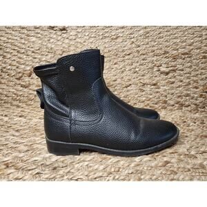 VERY VOLATILE Women's 7 Black Western Ankle Biker Boots Zip-Up